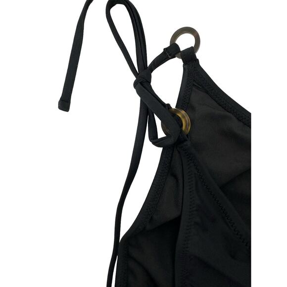 NWT J Crew Womems O Ring Curved Waist String Bikini Bottom XXL Cheeky Black - Picture 4 of 9